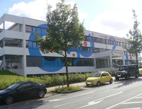 März 2023 – Erweiterung des Anbaus an der Sporthalle der Carolinenschule in Bochum